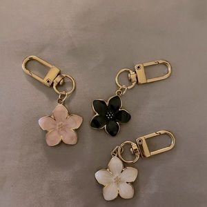 NEW Floral Bag Charm/Keychain